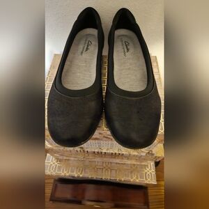 7.5 Women's Clark's Dress Shoe Black